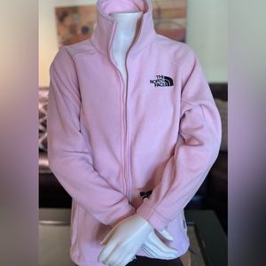 An XL Pink North Face fleece jacket